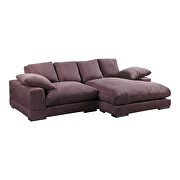 Contemporary reversible sectional in corduroy fabric additional photo 5 of 4