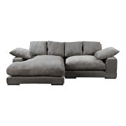 Contemporary reversible sectional in charcoal additional photo 5 of 6