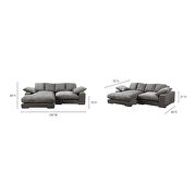 Contemporary reversible sectional in charcoal by Moe's Home Collection additional picture 7