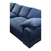 Contemporary reversible sectional in navy fabric additional photo 3 of 6