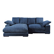 Contemporary reversible sectional in navy fabric additional photo 5 of 6