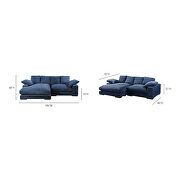 Contemporary reversible sectional in navy fabric by Moe's Home Collection additional picture 6