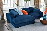 Contemporary reversible sectional in navy fabric by Moe's Home Collection additional picture 7