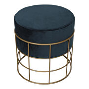 Art deco stool blue by Moe's Home Collection additional picture 3