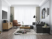 Contemporary ottoman charcoal by Moe's Home Collection additional picture 2