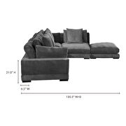 Contemporary dream modular sectional charcoal additional photo 2 of 3