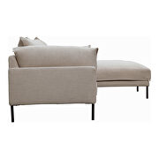 Scandinavian sectional right sandy beige additional photo 2 of 5