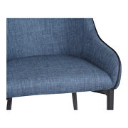 Modern dining chair dark blue-m2 additional photo 4 of 7