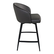 Contemporary swivel counter stool charcoal by Moe's Home Collection additional picture 4
