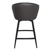 Contemporary swivel counter stool charcoal additional photo 5 of 5