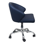 Contemporary swivel office chair blue by Moe's Home Collection additional picture 2