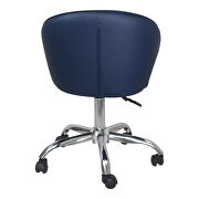Contemporary swivel office chair blue by Moe's Home Collection additional picture 3