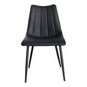 Contemporary dining chair matte black-m2 additional photo 2 of 4