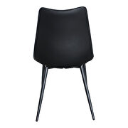 Contemporary dining chair matte black-m2 additional photo 3 of 4