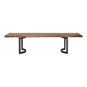 Industrial dining table large smoked by Moe's Home Collection additional picture 6