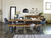 Industrial dining table large smoked by Moe's Home Collection additional picture 9
