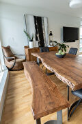 Industrial dining table small smoked additional photo 5 of 9