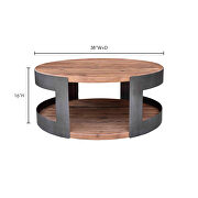 Industrial coffee table by Moe's Home Collection additional picture 2