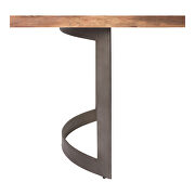 Industrial dining table extra small smoked by Moe's Home Collection additional picture 5