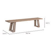 Scandinavian bench by Moe's Home Collection additional picture 2
