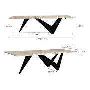 Contemporary dining table large by Moe's Home Collection additional picture 2