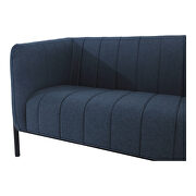 Contemporary dark blue sofa additional photo 3 of 5