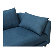 Contemporary sofa dark blue additional photo 3 of 8