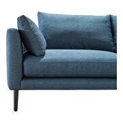 Contemporary sofa dark blue additional photo 4 of 8