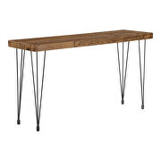 Industrial console table natural by Moe's Home Collection additional picture 5