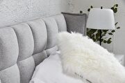 Contemporary fur pillow large  cream by Moe's Home Collection additional picture 4