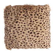 Contemporary goat fur pouf cream by Moe's Home Collection additional picture 4