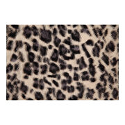 Contemporary goat fur pillow blue leopard by Moe's Home Collection additional picture 2