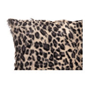 Contemporary goat fur pillow blue leopard by Moe's Home Collection additional picture 3