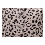 Contemporary goat fur pillow gray leopard by Moe's Home Collection additional picture 2