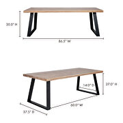 Scandinavian rectangular dining table by Moe's Home Collection additional picture 2