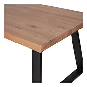 Scandinavian live edge rectangular dining table by Moe's Home Collection additional picture 2