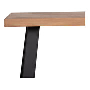 Scandinavian live edge rectangular dining table by Moe's Home Collection additional picture 3