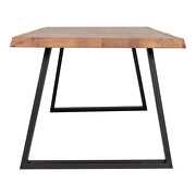 Scandinavian live edge rectangular dining table by Moe's Home Collection additional picture 5