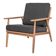 Mid-century modern lounge chair anthracite additional photo 3 of 6