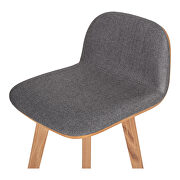 Scandinavian barstool gray by Moe's Home Collection additional picture 3