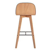 Scandinavian barstool gray by Moe's Home Collection additional picture 4