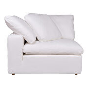 Scandinavian corner chair livesmart fabric cream additional photo 4 of 8