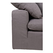 Scandinavian corner chair livesmart fabric light gray by Moe's Home Collection additional picture 8