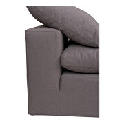 Scandinavian slipper chair livesmart fabric light gray by Moe's Home Collection additional picture 6