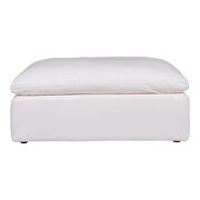 Scandinavian ottoman livesmart fabric cream by Moe's Home Collection additional picture 3