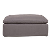 Scandinavian ottoman livesmart fabric light gray by Moe's Home Collection additional picture 3