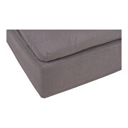 Scandinavian ottoman livesmart fabric light gray by Moe's Home Collection additional picture 4