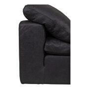 Scandinavian corner chair nubuck leather black by Moe's Home Collection additional picture 11
