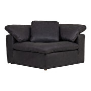 Scandinavian corner chair nubuck leather black by Moe's Home Collection additional picture 8