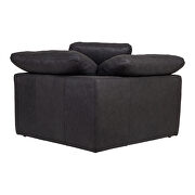 Scandinavian corner chair nubuck leather black by Moe's Home Collection additional picture 9